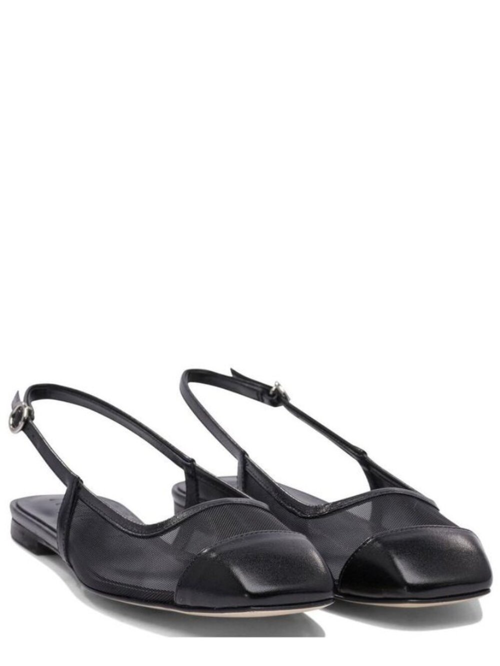 Aeyde Geraldine Square Toe Slingback Flats Size 41.5 (10.5)